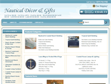 Tablet Screenshot of nauticaldecorandgifts.com